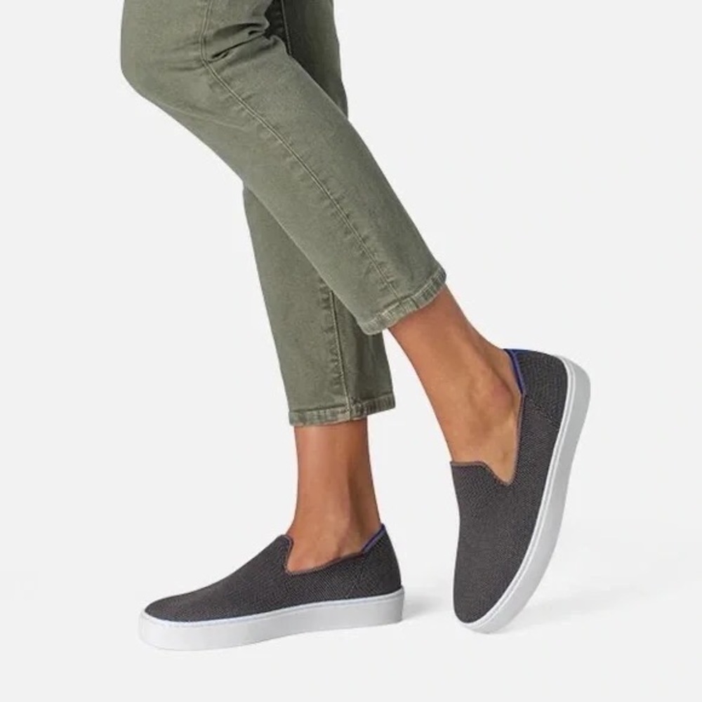 Rothy’s • The Original Slip On Sneaker retired color Steel Gray discontinued